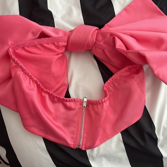pink bow tube top - Picture 2 of 3
